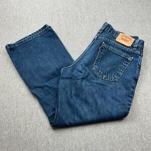 Levis 515‎ Boot Cut Low Rise Jeans Womens 12 Petite (32x27) Blue Denim Pants USA